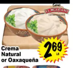 Superior Grocers Crema Natural or Oaxaqueña offer