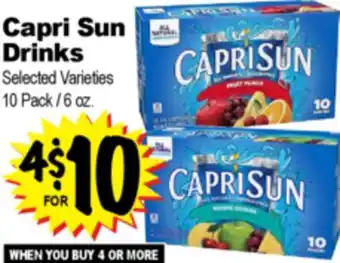 Superior Grocers Capri Sun Drinks offer