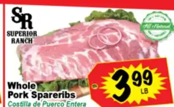 Superior Grocers Whole Pork Spareribs offer