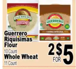 Superior Grocers Guerrero Riquisimas Flour 10 Count Whole Wheat 11 Count offer