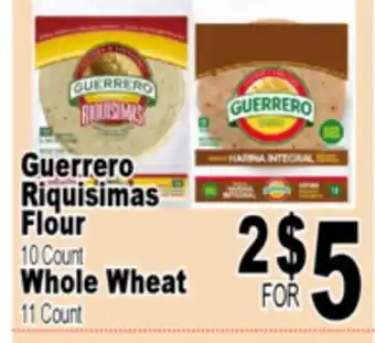 Superior Grocers Guerrero Riquisimas Flour 10 Count Whole Wheat 11 Count offer