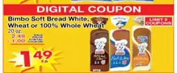 Superior Grocers Bimbo Soft Bread White, Wheat or 100% Whole Wheat offer