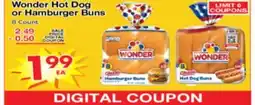 Superior Grocers Wonder Hot Dog or Hamburger Buns offer