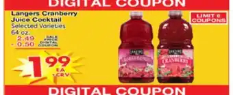 Superior Grocers Langers Cranberry Juice Cocktail offer