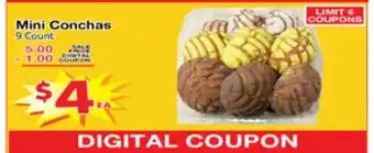 Superior Grocers Mini Conchas offer