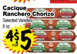 Superior Grocers Cacique Ranchero Chorizo offer