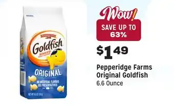 Grocery Outlet Original Goldfish offer