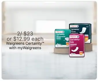 Walgreens Walgreens Certainty offer