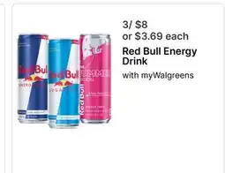 Walgreens Red Bull Energy Drink offer