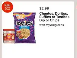 Walgreens Cheetos, Doritos, Ruffles or Tostitos Dip or Chips offer