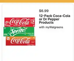 Walgreens 12-Pack Coca-Cola or Dr Pepper Products offer