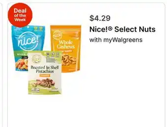 Walgreens Nice! Select Nuts offer