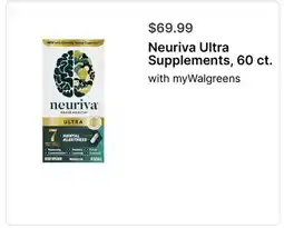 Walgreens Neuriva Ultra Supplements, 60 ct offer