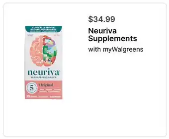 Walgreens Neuriva Supplements offer