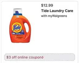 Walgreens Tide Laundry Care offer