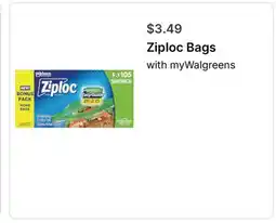Walgreens Ziploc Bags offer