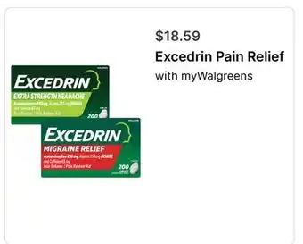 Walgreens Excedrin Pain Relief offer