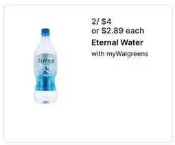 Walgreens Eternal Water offer