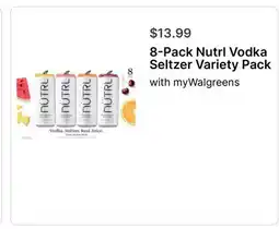 Walgreens 8-Pack Nutrl Vodka Seltzer Variety Pack offer