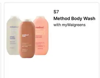 Walgreens Method Body Wash offer