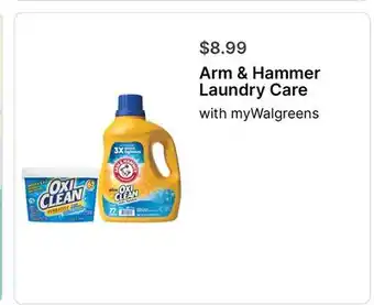 Walgreens Arm & Hammer Laundry Care offer