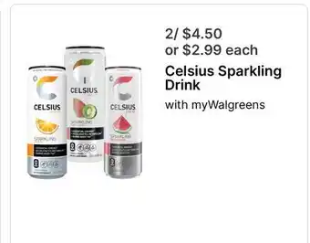 Walgreens Celsius Sparkling Drink offer