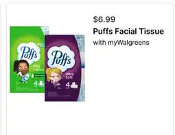 Walgreens Puffs Facial Tissue offer