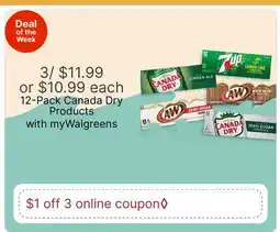 Walgreens 12-Pack Canada Dry Products offer