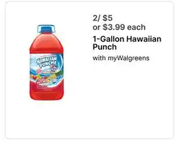 Walgreens 1-Gallon Hawaiian Punch offer