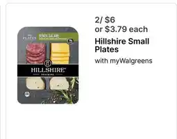 Walgreens Hillshire Small Plates offer