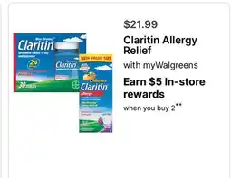 Walgreens Claritin Allergy Relief offer