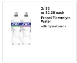 Walgreens Propel Electrolyte Water offer