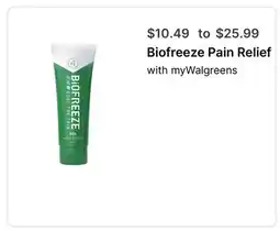 Walgreens Biofreeze Pain Relief offer