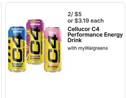 Walgreens Cellucor C4 Performance Energy Drink offer