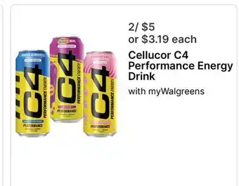 Walgreens Cellucor C4 Performance Energy Drink offer