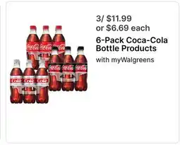 Walgreens 6-Pack Coca-Cola Bottle Products offer