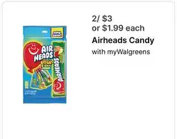 Walgreens Airheads Candy offer
