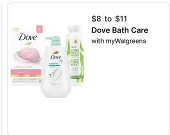 Walgreens Dove Bath Care offer