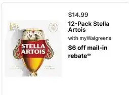 Walgreens 12-Pack Stella Artois offer