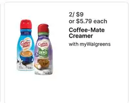 Walgreens Coffee-Mate Creamer offer