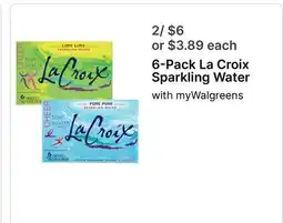 Walgreens 6-Pack La Croix Sparkling Water offer