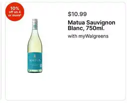 Walgreens Matua Sauvignon Blanc, 750ml offer