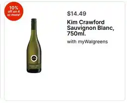 Walgreens Kim Crawford Sauvignon Blanc, 750ml offer