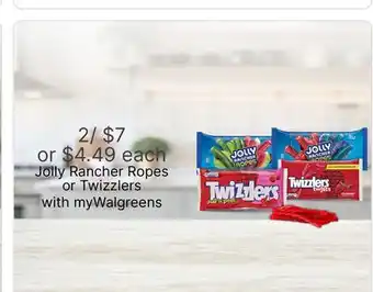 Walgreens Jolly Rancher Ropes or Twizzlers offer