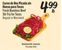 El Super Fresh Fresh Boneless Beef Stir Fry for Tacos offer
