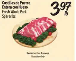 El Super Fresh Fresh Whole Pork Spareribs offer