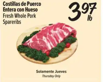 El Super Fresh Fresh Whole Pork Spareribs offer