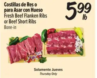 El Super Fresh Fresh Beef Flanken Ribs or Beef Short Ribs offer