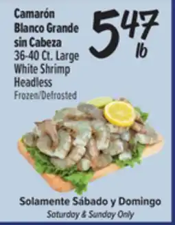 El Super Fresh Large White Shrimp Headless offer