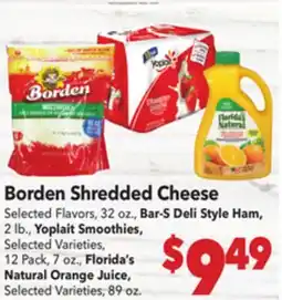 Vallarta Supermarkets Borden Shredded Cheese offer